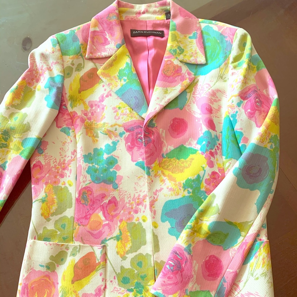 Dana Buchman Floral Jacket